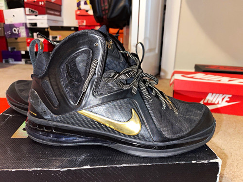 Nike lebron black gold - lebron, 9
