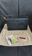 Texier Leather Navy Handbag