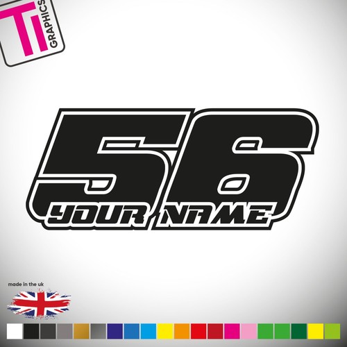 Custom racing numbers - 3x,