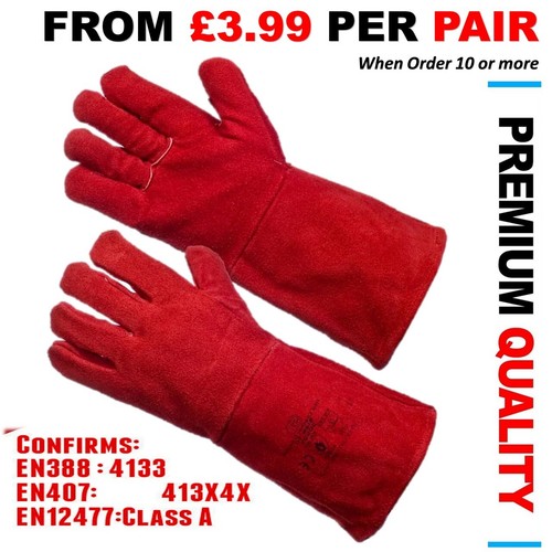 Red leather safety tig - leather,