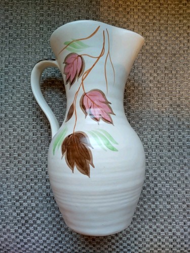 Hand painted jug vase - jug, floral
