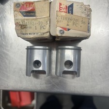 Genuine NOS Yamaha YL1 GYT Racing Pistons  Set OEM P/N 131-11631-70.  96