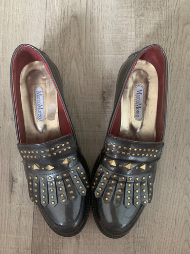 Black patent leather marco - leather,