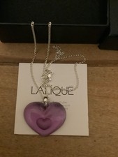 Lalique silver and magenta