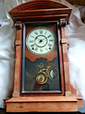 ANTIQUE LARGE CHUNK OF A MANTLE CLOCK With a SETH THOMAS STRIKING MECHANISM.
