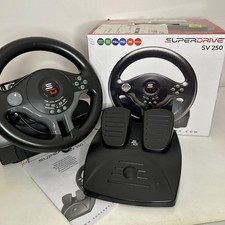 Subsonic Superdrive  SV250 racing steering wheel & driving pedals for PC Xbox
