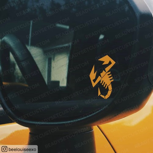 Abarth scorpion logo decals - 6x,