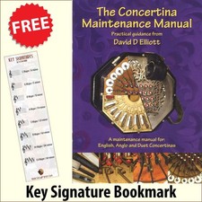 The Concertina Maintenance Manual English Anglo Service Book plus Bookmark