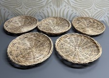 Vintage X5 Round Woven Wicker