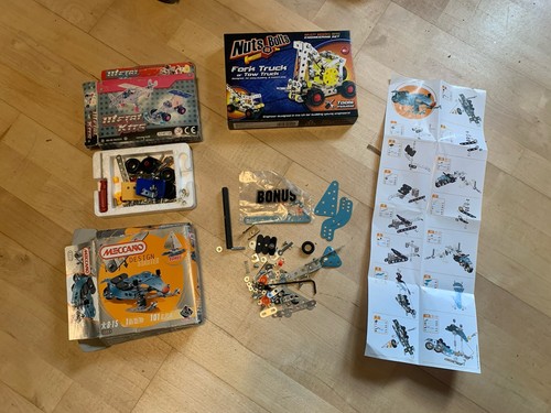 Meccano nuts bolts metal - meccano,, nuts+bolts,