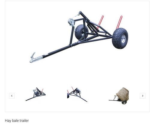Hay bale trailer for atv - hay,