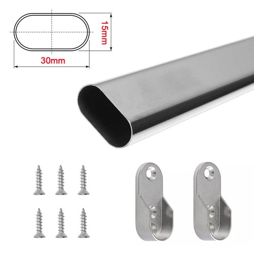 Wardrobe oval hanging rail - oval,
