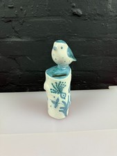 Rare Vintage Rye Studio Pottery David Sharp Robin Bird Money Bank Box 24 cm High