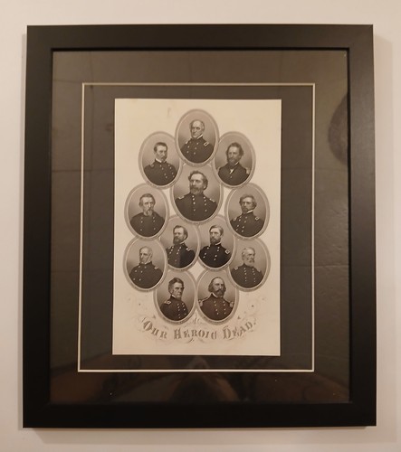 Framed 1866 civil war - framed,