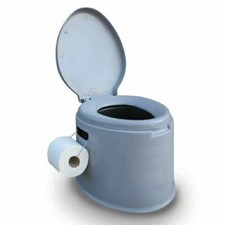 Kampa Khazi Portable Camping Toilet with Lid and Paper Holder