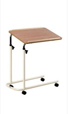 Performance Health Overbed Table With Castors Adjustable Height and Angle Port