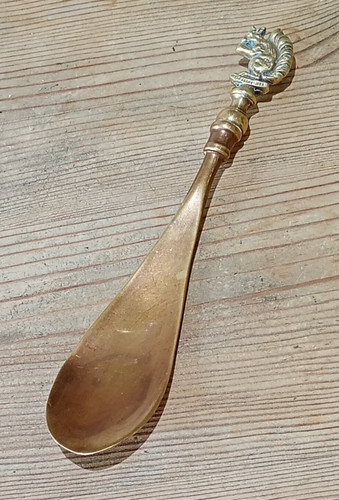 Inch brass shoe horn - shoe,