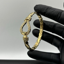 Bangle 9ct Gold on Silver