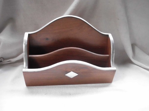 Wooden letter rack with - wooden,