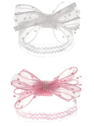 Baby girls bow pearl organza - baby,