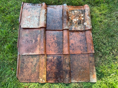 Antique terracotta roof tile - antique,