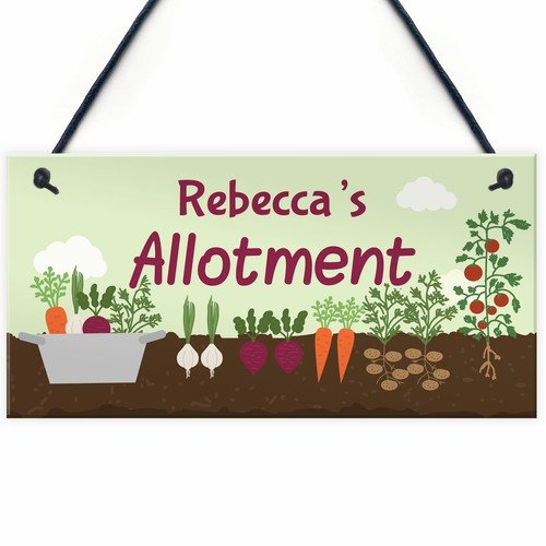 Personalised allotment sign - personalised,