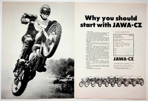 Jawa vintage magazine ad - vintage,