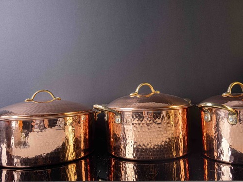 Solid copper cookware - solid, cookware,