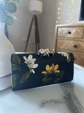 Ted Baker Navy Floral Leather