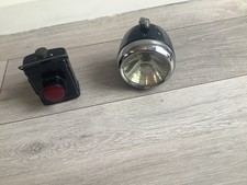 Lucas king of the road large front light + rear made in England light untested