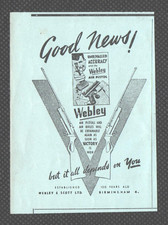 WEBLEY AIR PISTOL    WWII