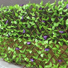 Vivid Violet Garden Trellis Expandable Screen Fence Wall Trellis Flower Screen