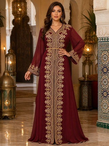 Elegant moroccan burgundy - moroccan,