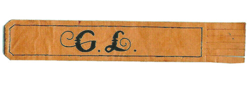 Leather bookmark initial - l,
