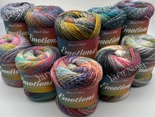 James C Brett Emotions Double Knitting Crochet Yarn Wool -150g Cake - 10 Colours
