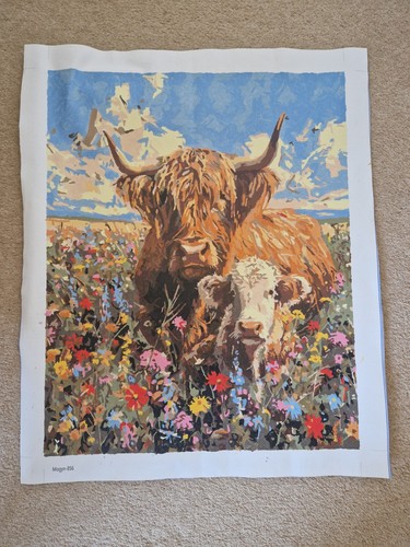 Original acrylic highland - acrylic, cow