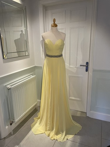 Yellow prom dress - size, 6