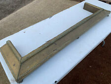 Decorative brass fire surround