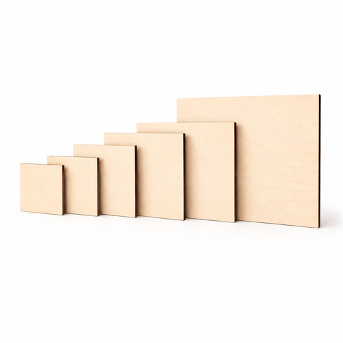 Wooden square plywood shape - wooden,