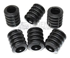 Ribbed Frame Fuel Tank Mounting Rubbers x6 Cafe Racer HARRIS MAGNUM TRITON A2-01