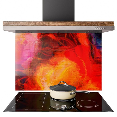 Glass splashback kitchen tile - glass,