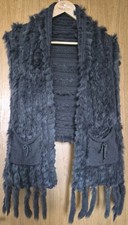 Caitlyn Rabbit Fur Knit Gilet