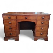 Victorian mahogany kneehole - victorian,