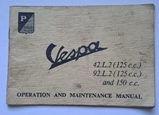 VESPA 42L2 , 92L2 OPERATION