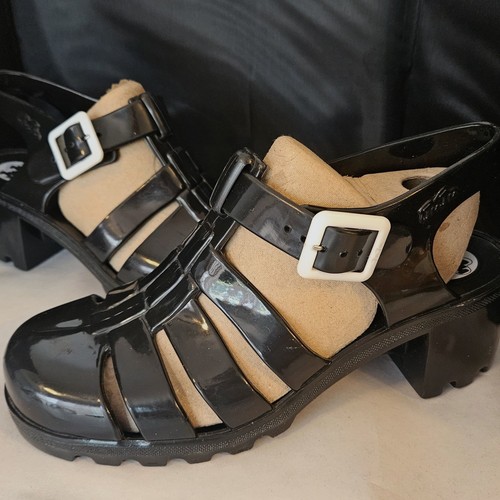 Juju babe black jelly sandals - babe,