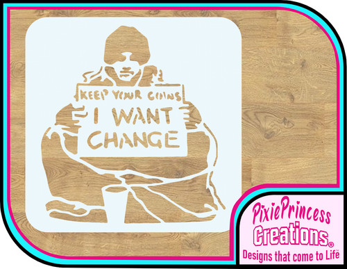 Banksy homeless change - banksy,