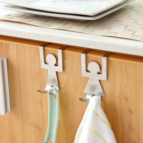 2pcs over door hooks - door, stainless