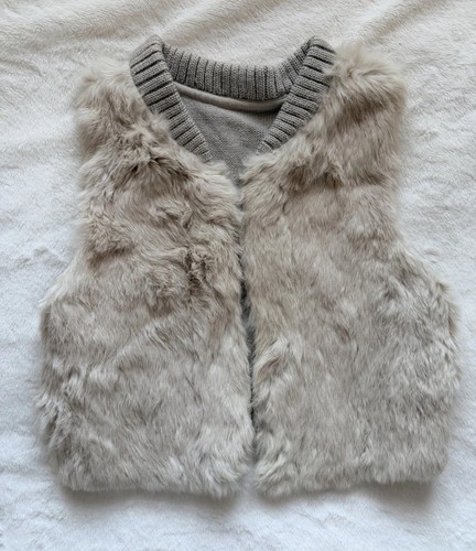 Vintage real rabbit fur - fur, gilet