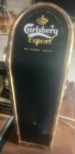 Vintage Carlsberg Export Lager Bar Pump Head complete with light working 12v 