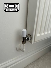 8 X Radiator Valve Caps White